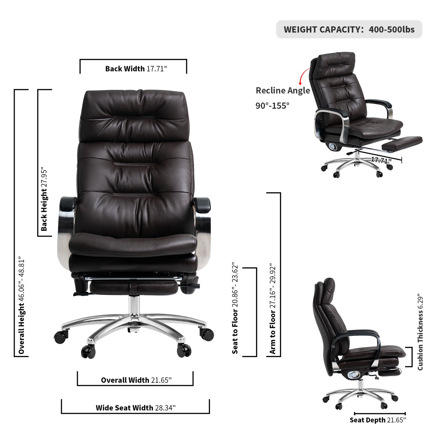 Vane Chaise de bureau de massage