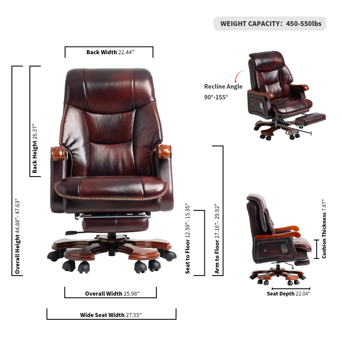 Jones Chaise de bureau de massage