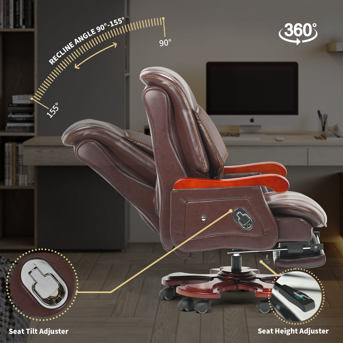 Jones Chaise de bureau de massage