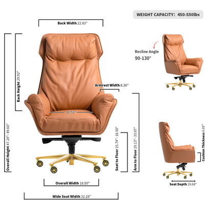 Austin Chaise de bureau rembourrée