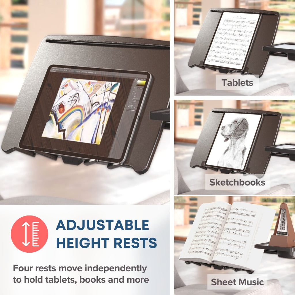 Support PC Portable à Roulettes avec Bras Articulé - Station de Travail Mobile pour Bureau et Télétravail