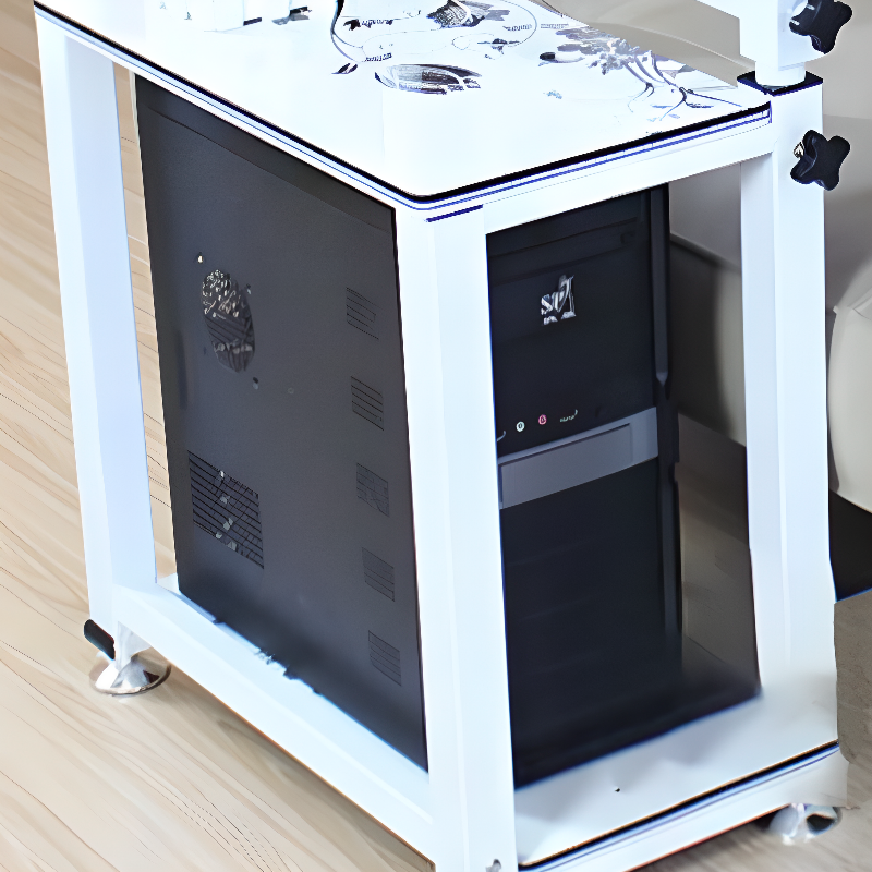 Bureau Assis-Debout Mobile Réglable en Hauteur - Poste de Travail Ergonomique sur Roulettes