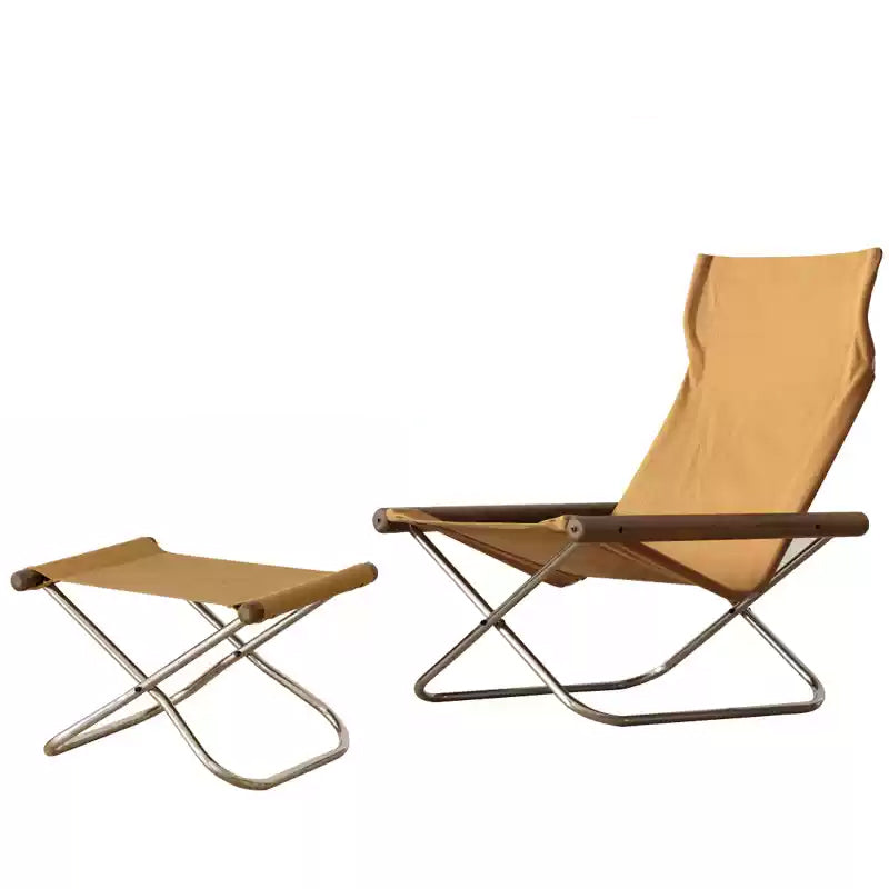 Nychair X Lounge Chair – Fauteuil pliable en tissu et hêtre