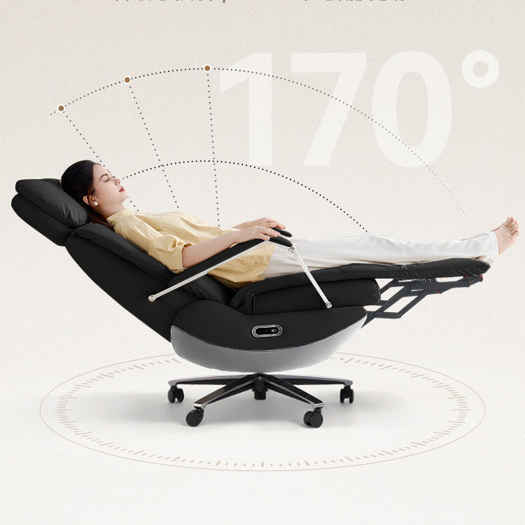 Fauteuil de bureau inclinable Carlo – Siège relax électrique en cuir