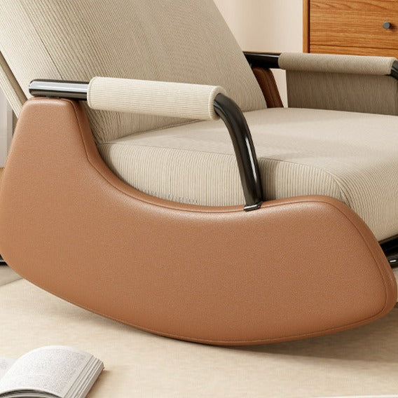 Rocking Chair avec repose-pieds réglable – Fauteuil à bascule relaxant