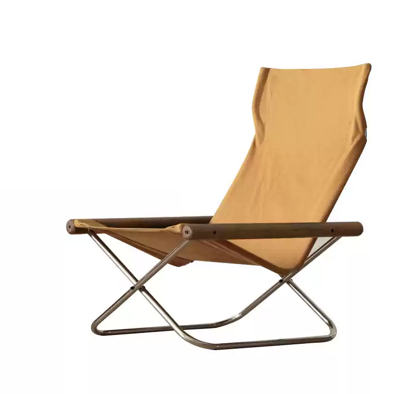 Nychair X Lounge Chair – Fauteuil pliable en tissu et hêtre