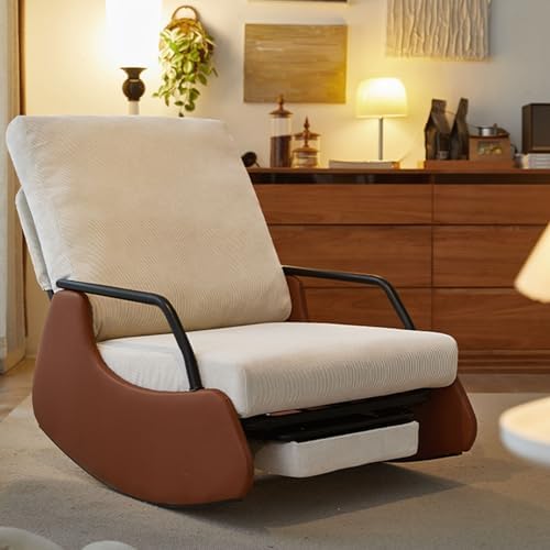 Rocking Chair avec repose-pieds réglable – Fauteuil à bascule relaxant