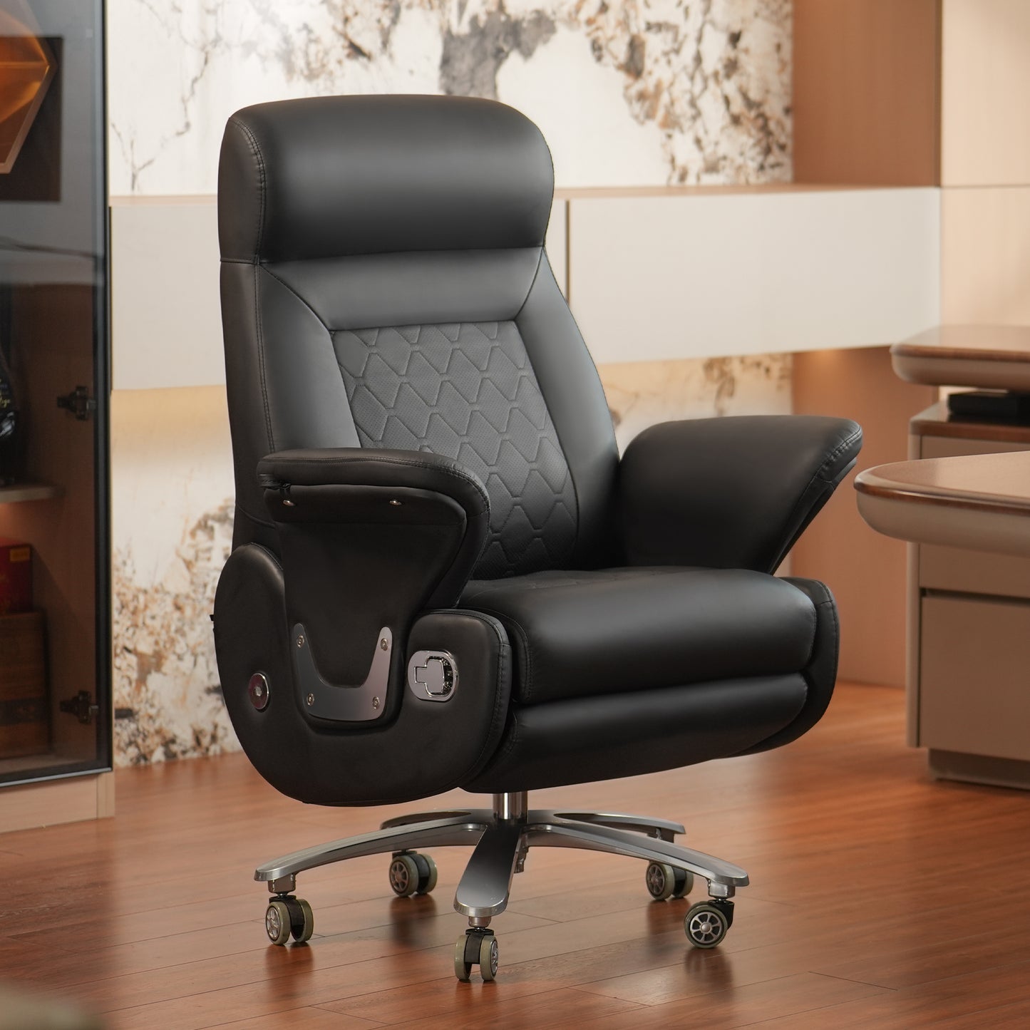 Fauteuil de direction massant Luca – Siège de bureau ergonomique