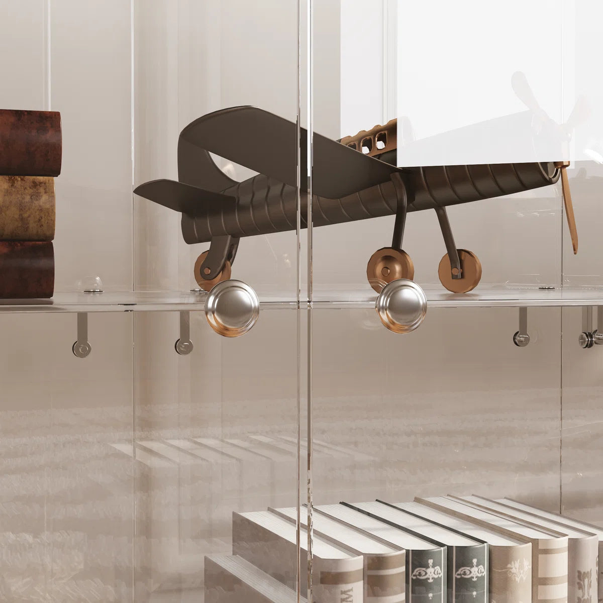 Vitrine en Verre avec Serrure et Éclairage LED – Magnus