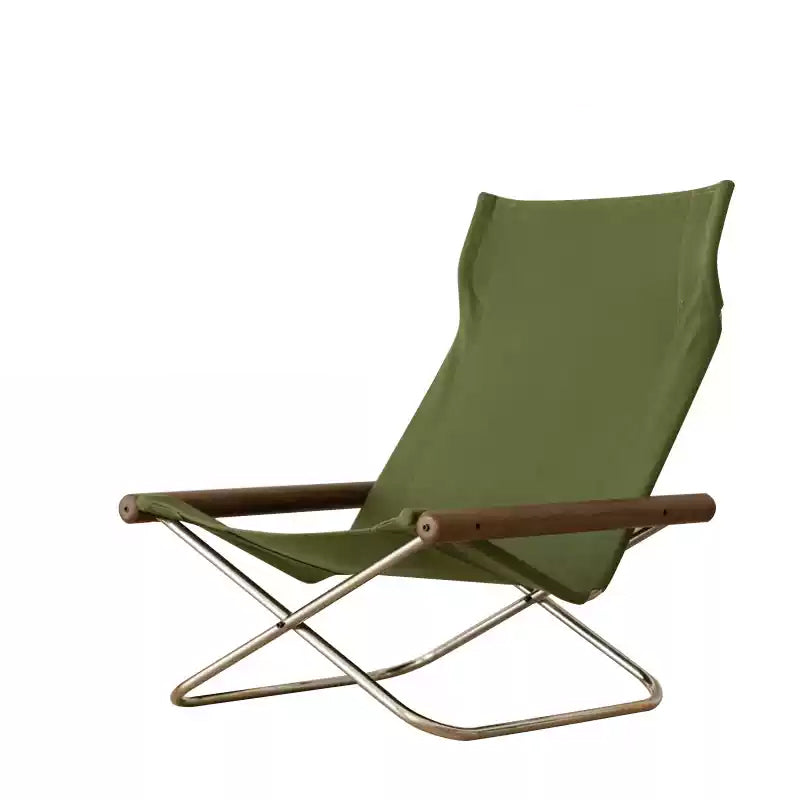 Nychair X Lounge Chair – Fauteuil pliable en tissu et hêtre