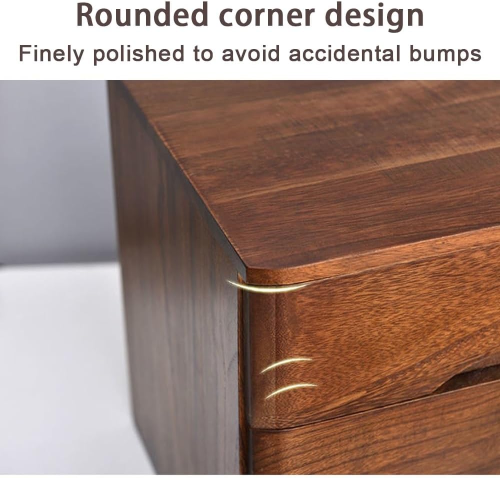 Caisson de bureau verrouillable en bois Jones - Classeur à clés