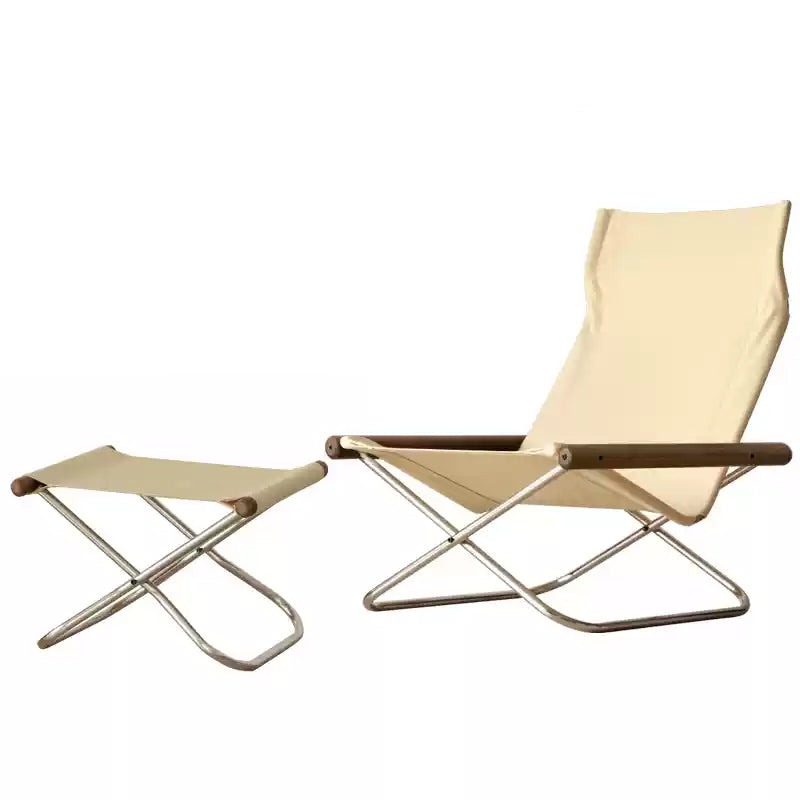 Nychair X Lounge Chair – Fauteuil pliable en tissu et hêtre
