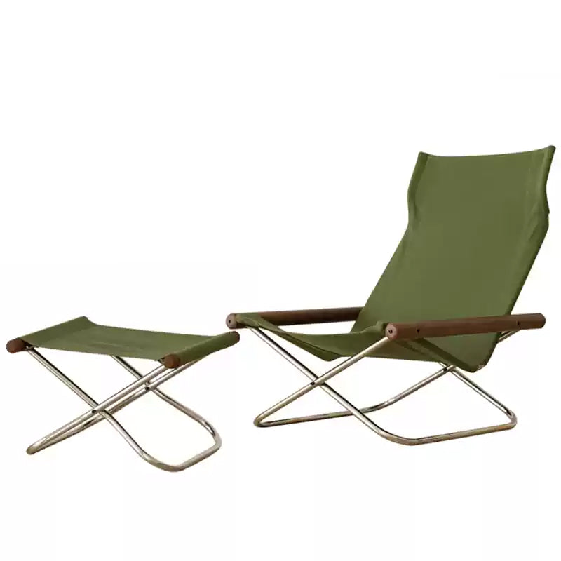 Nychair X Lounge Chair – Fauteuil pliable en tissu et hêtre
