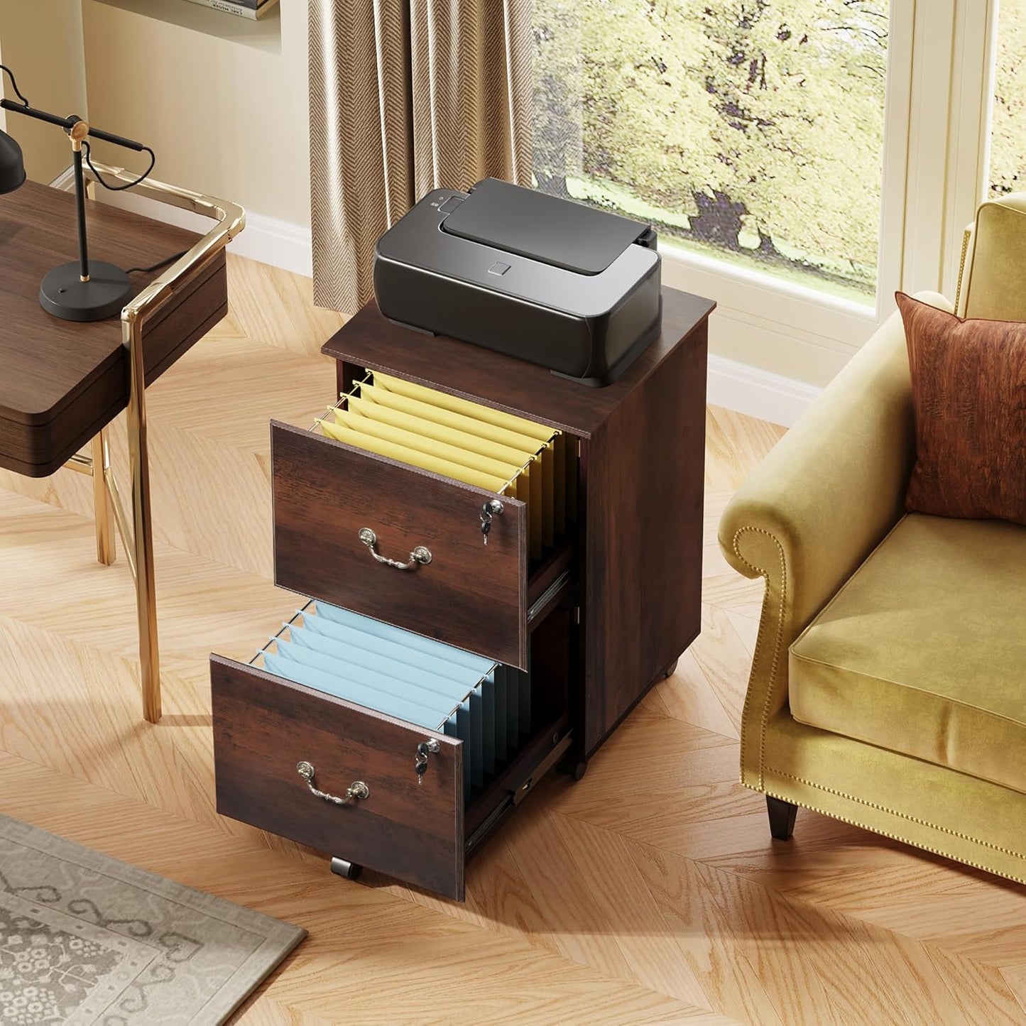 Caisson de Bureau à Roulettes Mason – 2 Tiroirs