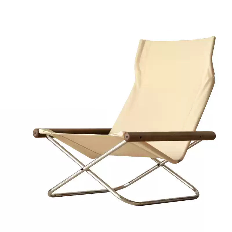 Nychair X Lounge Chair – Fauteuil pliable en tissu et hêtre