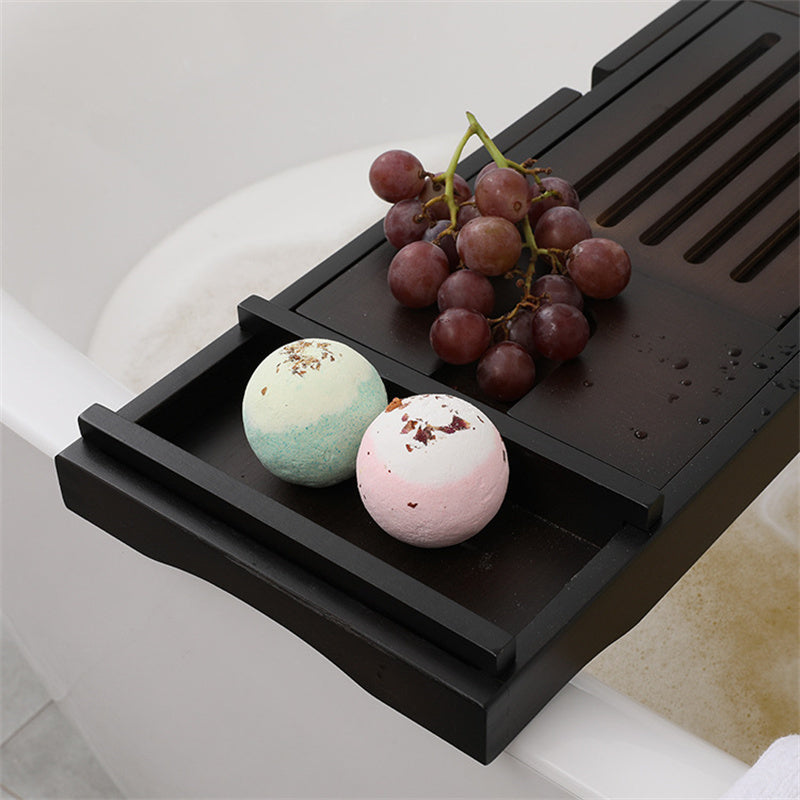 Pont de Baignoire Extensible en Bois – Marron – Magnus