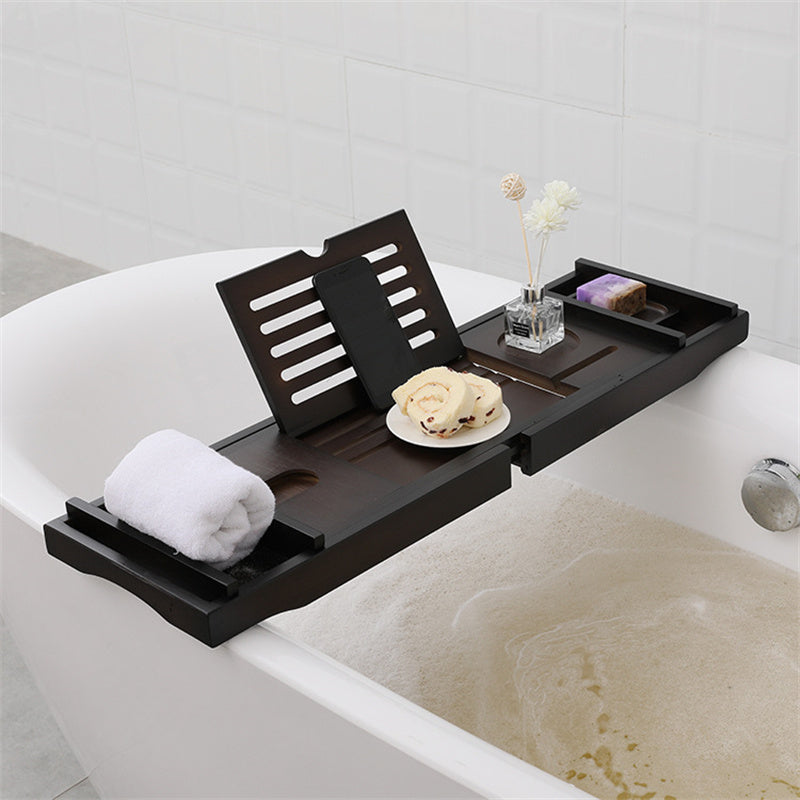 Pont de Baignoire Extensible en Bois – Marron – Magnus