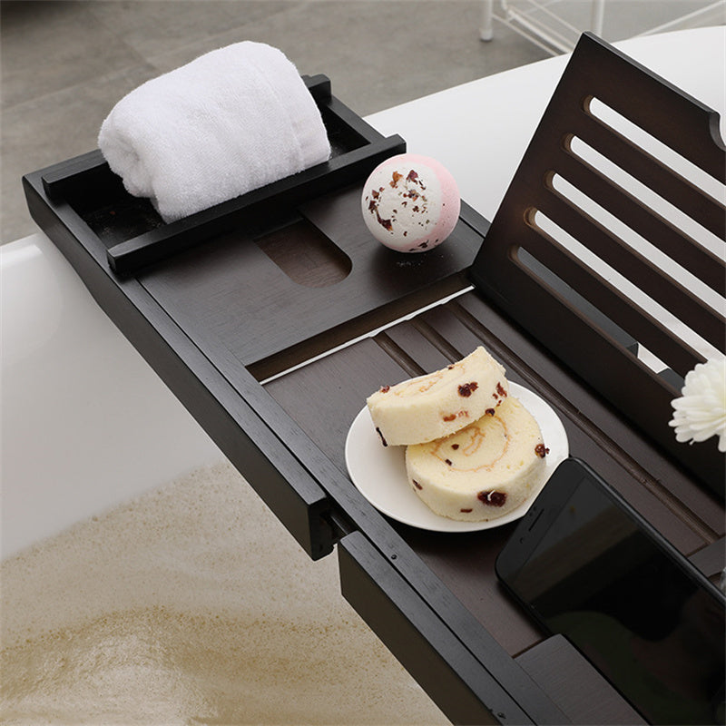 Pont de Baignoire Extensible en Bois – Marron – Magnus
