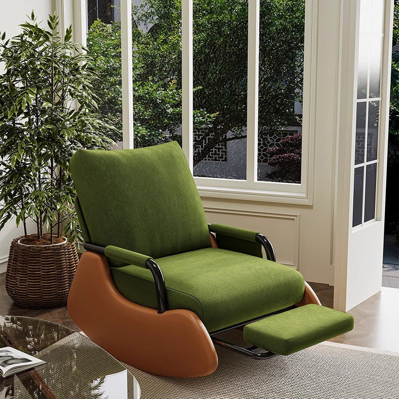 Rocking Chair avec repose-pieds réglable – Fauteuil à bascule relaxant