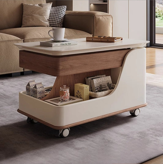 Table basse mobile ROYA à roulettes – Design moderne et pratique