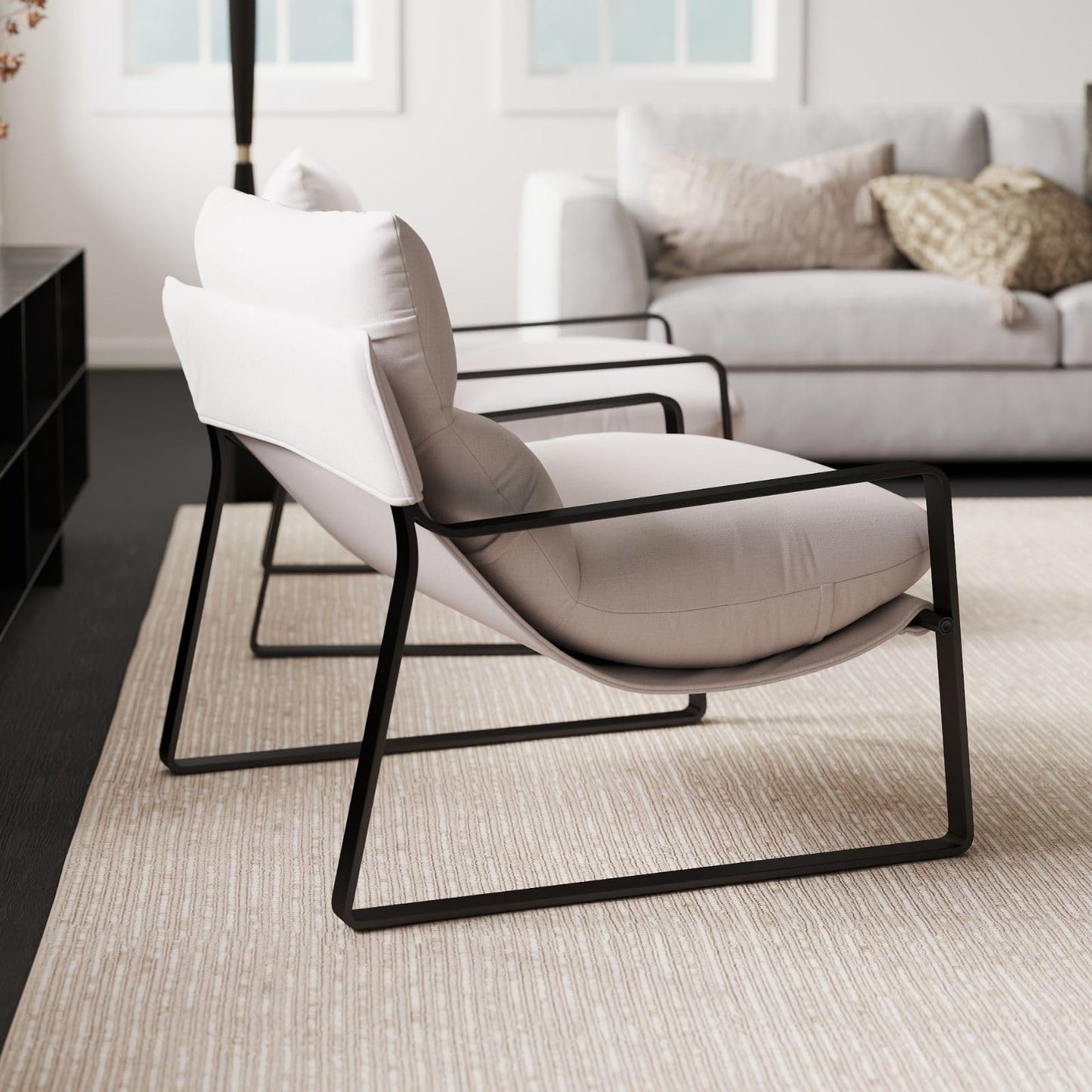 Fauteuil Lounge rembourré – Fauteuil d'appoint design et moderne