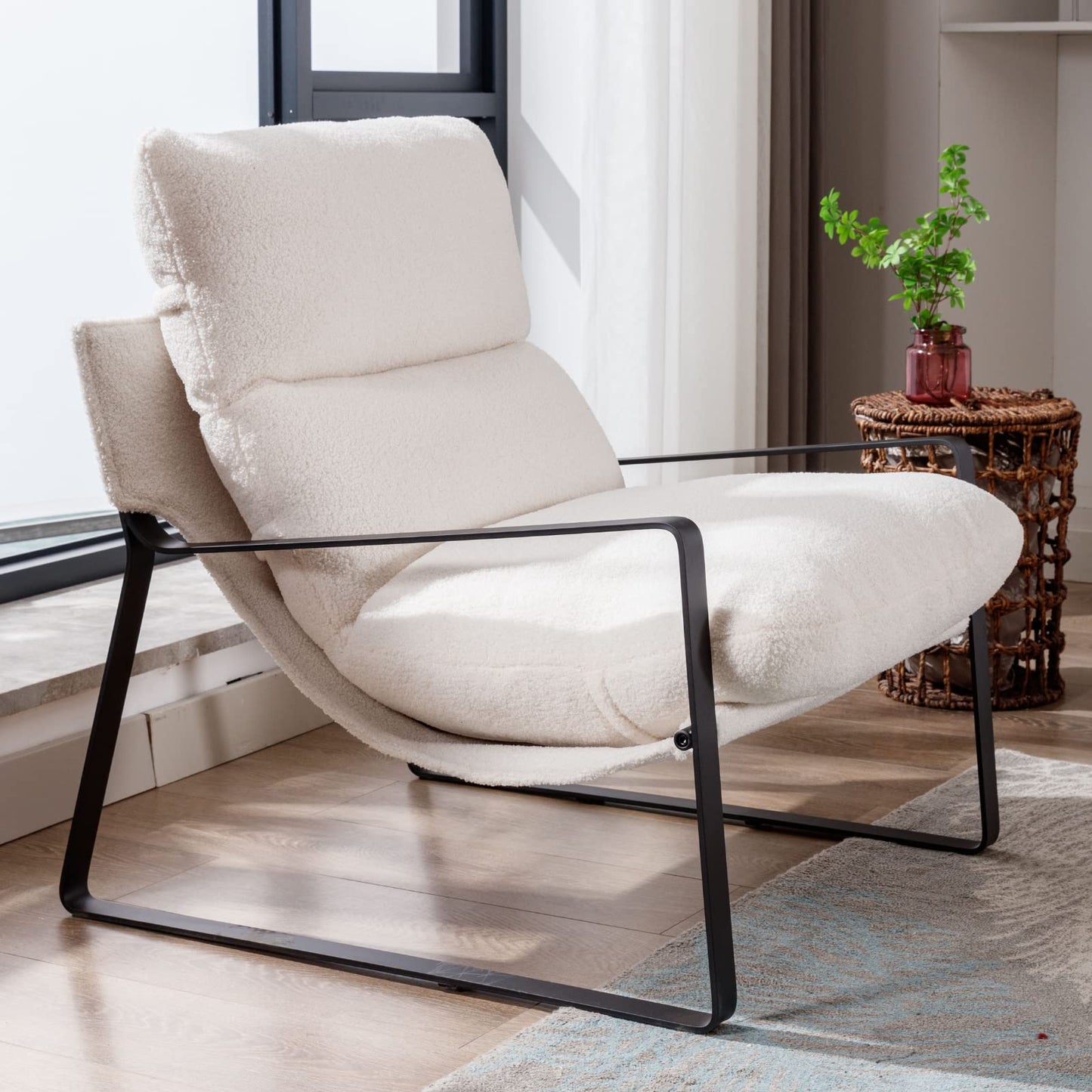 Fauteuil Lounge rembourré – Fauteuil d'appoint design et moderne