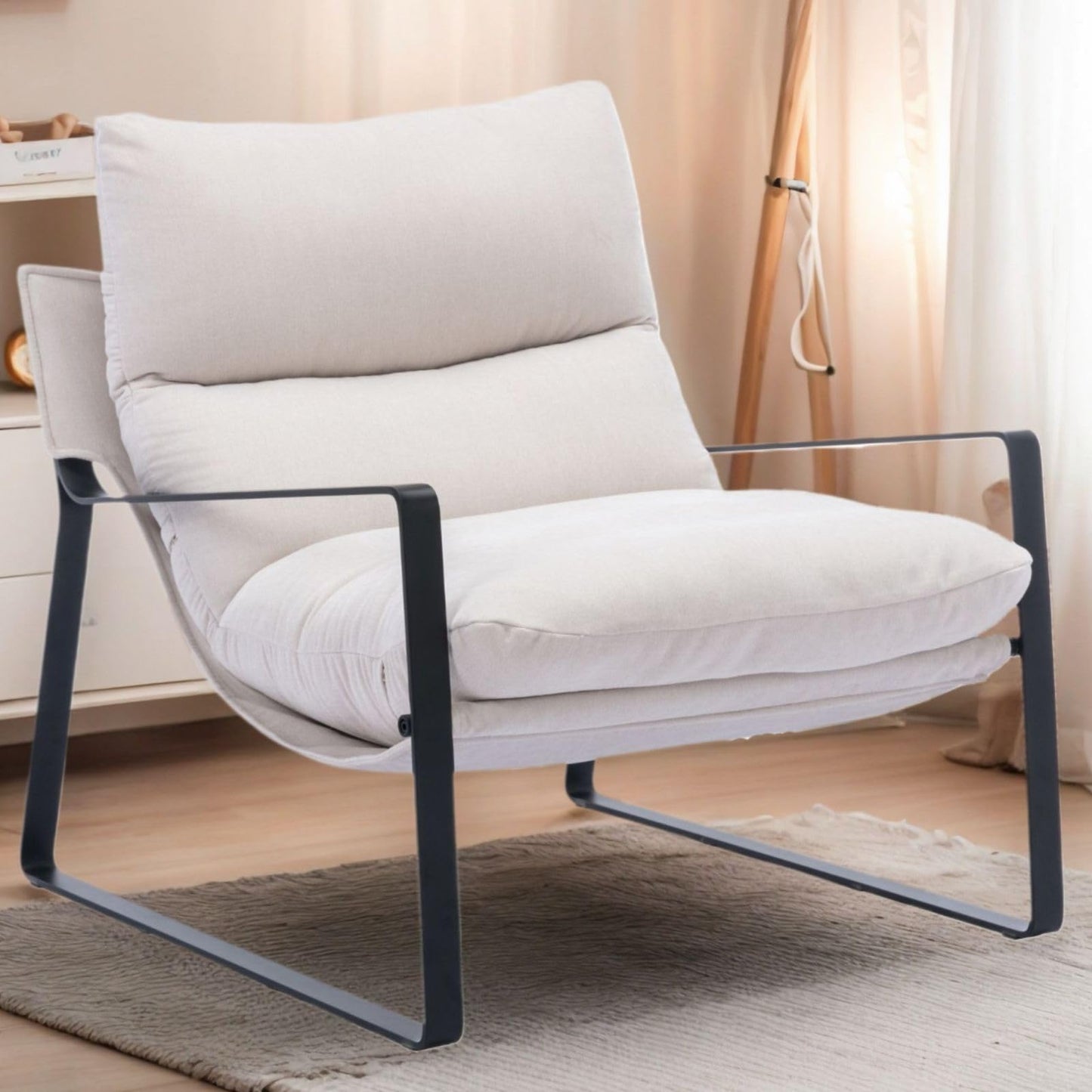 Fauteuil Lounge rembourré – Fauteuil d'appoint design et moderne