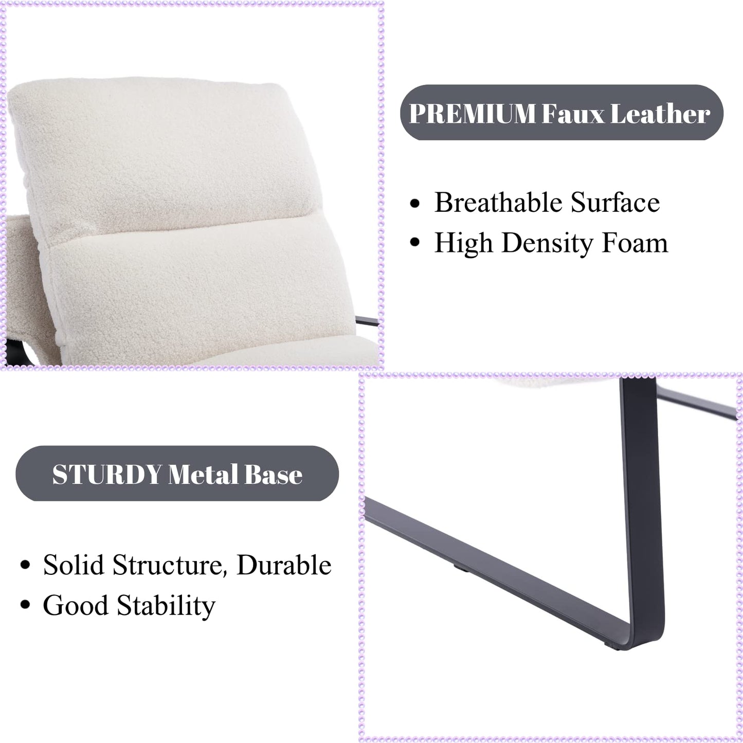 Fauteuil Lounge rembourré – Fauteuil d'appoint design et moderne