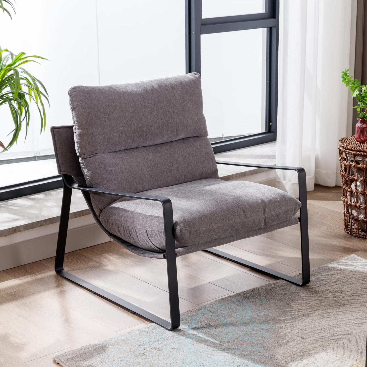 Fauteuil Lounge rembourré – Fauteuil d'appoint design et moderne