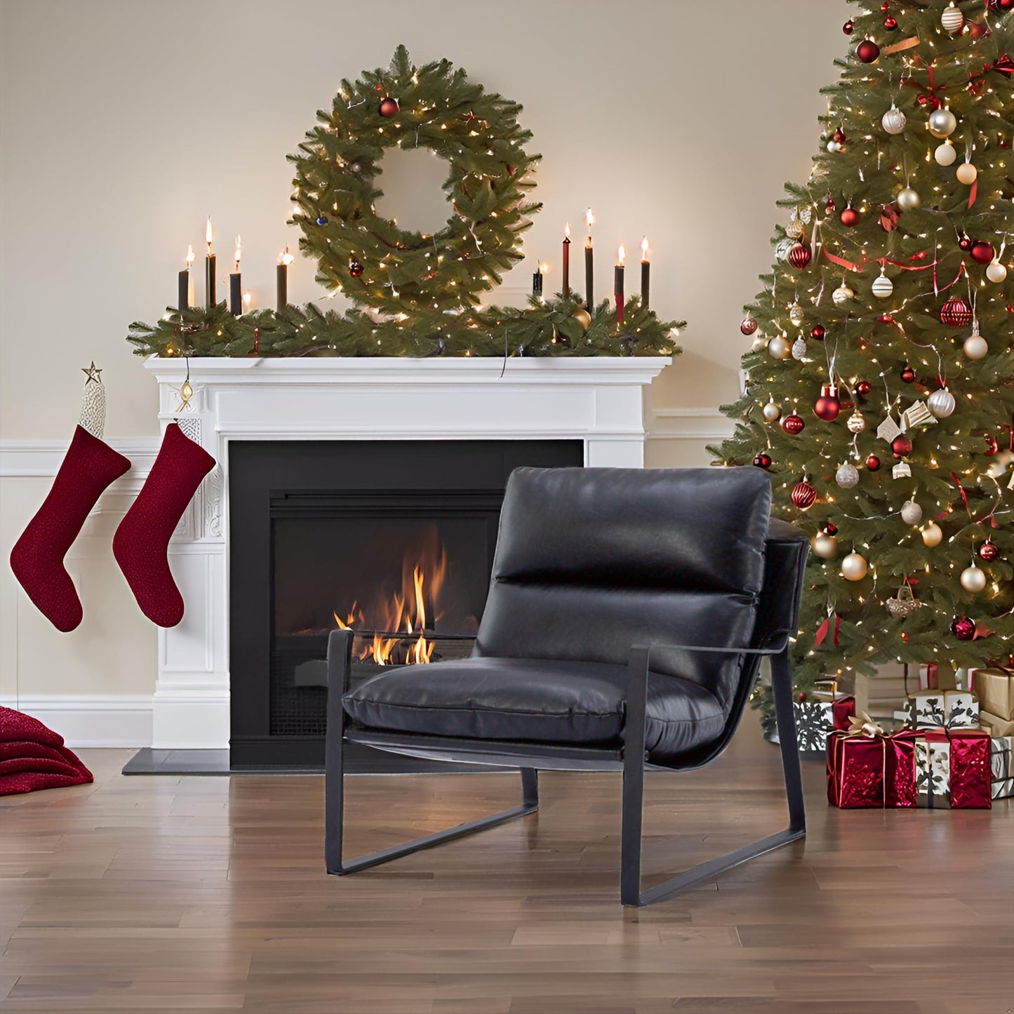 Fauteuil Lounge rembourré – Fauteuil d'appoint design et moderne