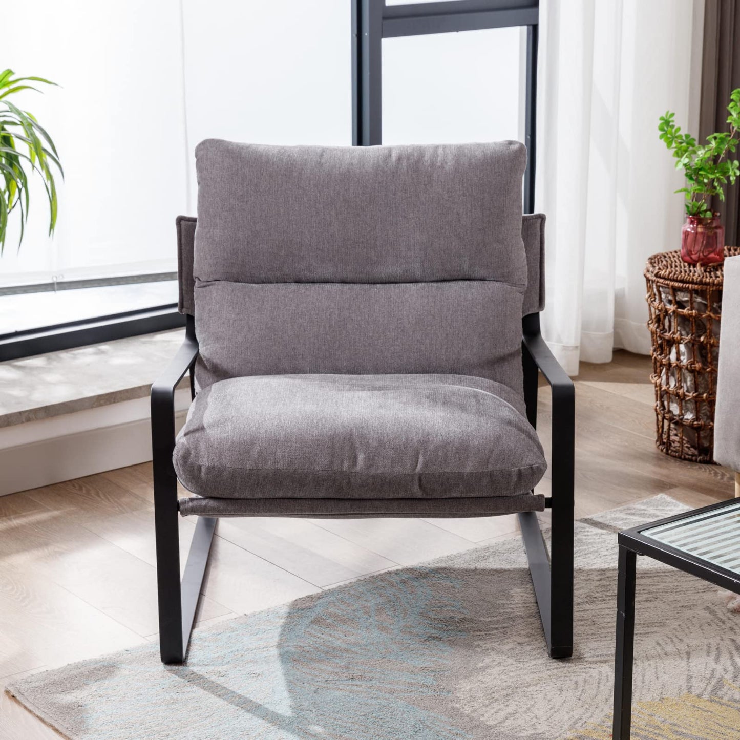 Fauteuil Lounge rembourré – Fauteuil d'appoint design et moderne