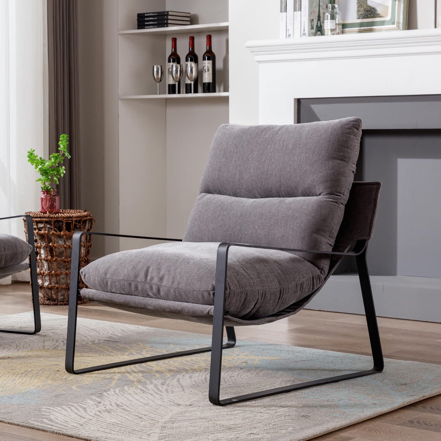 Fauteuil Lounge rembourré – Fauteuil d'appoint design et moderne